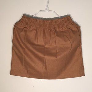 J Crew Factory Pull-On Khaki Wool Blend Mini Skirt